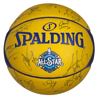 2008 NBA All-Star Team Multi-Signed Basketball with 30 Signatures including Kobe Bryant and LeBron James (PSA LOA)